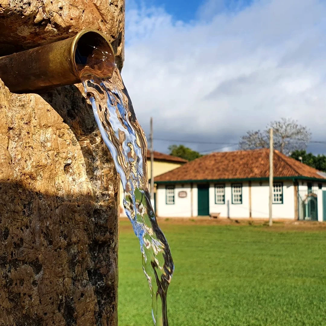 Chafariz histórico no Largo de Santo Amaro